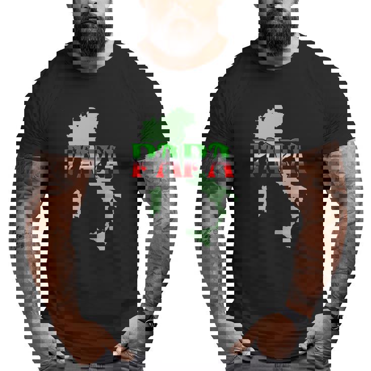 Papa For The Italian Father Big and Tall Men T-shirt