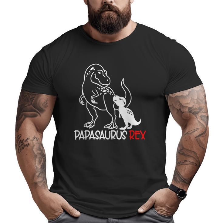 Papasaurusrex Dinosaur Papa Saurus Father's Day Big and Tall Men T-shirt