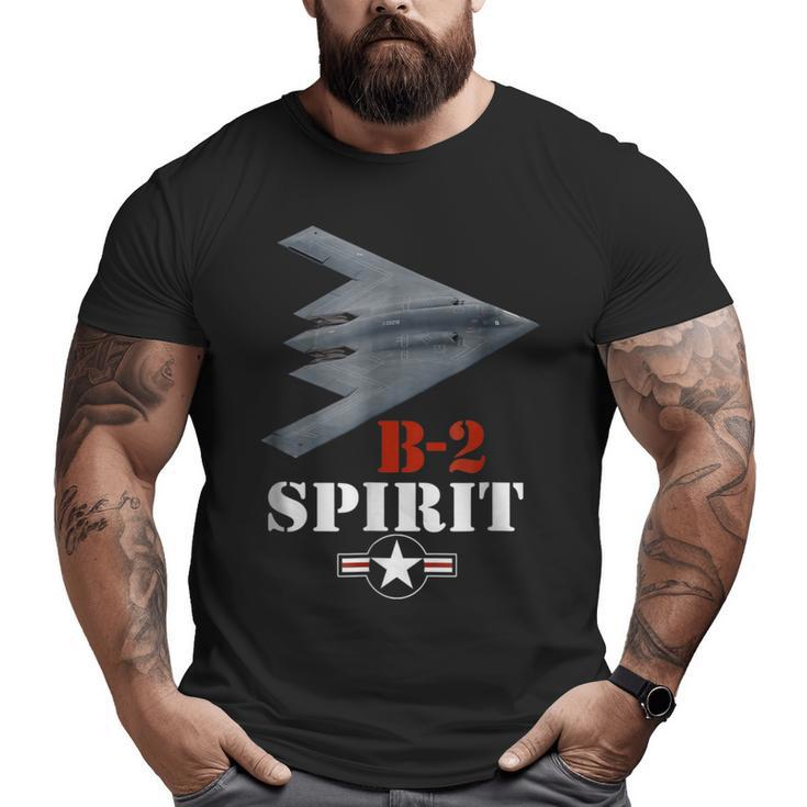 Patriotic B2 Stealth Bomber American Veteran Big and Tall Men T-shirt