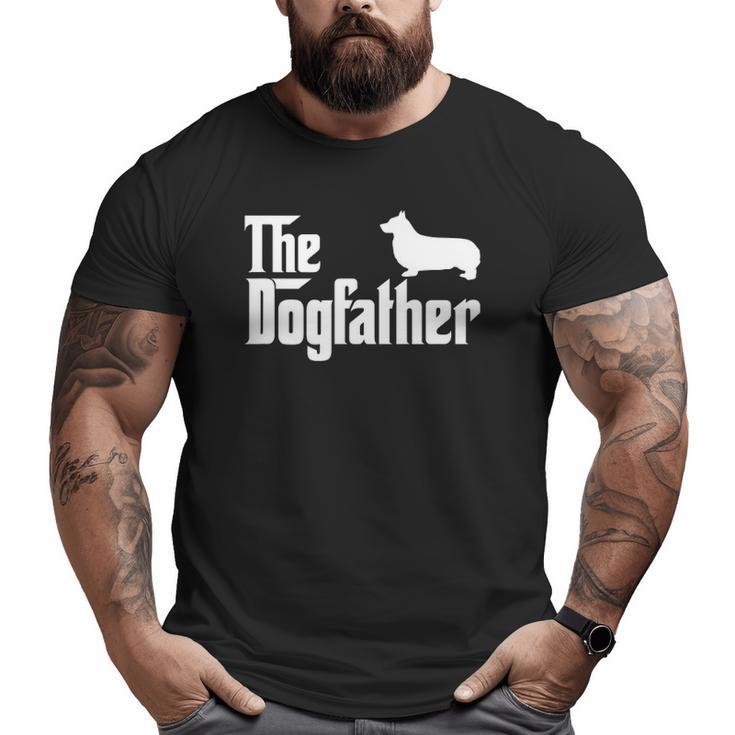 Pembroke Welsh Corgi The Dogfather Big and Tall Men T-shirt