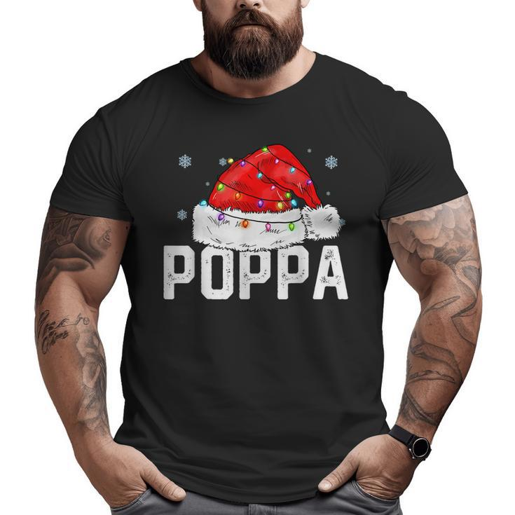 Poppa Claus Xmas Family Matching Grandpa Christmas Big and Tall Men T-shirt
