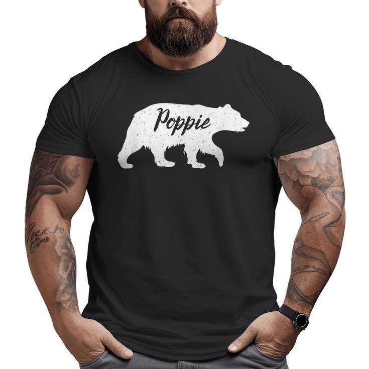 Poppie Grandpa Poppie Bear Big and Tall Men T-shirt