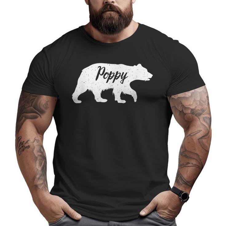 Poppy Grandpa Poppy Bear Big and Tall Men T-shirt
