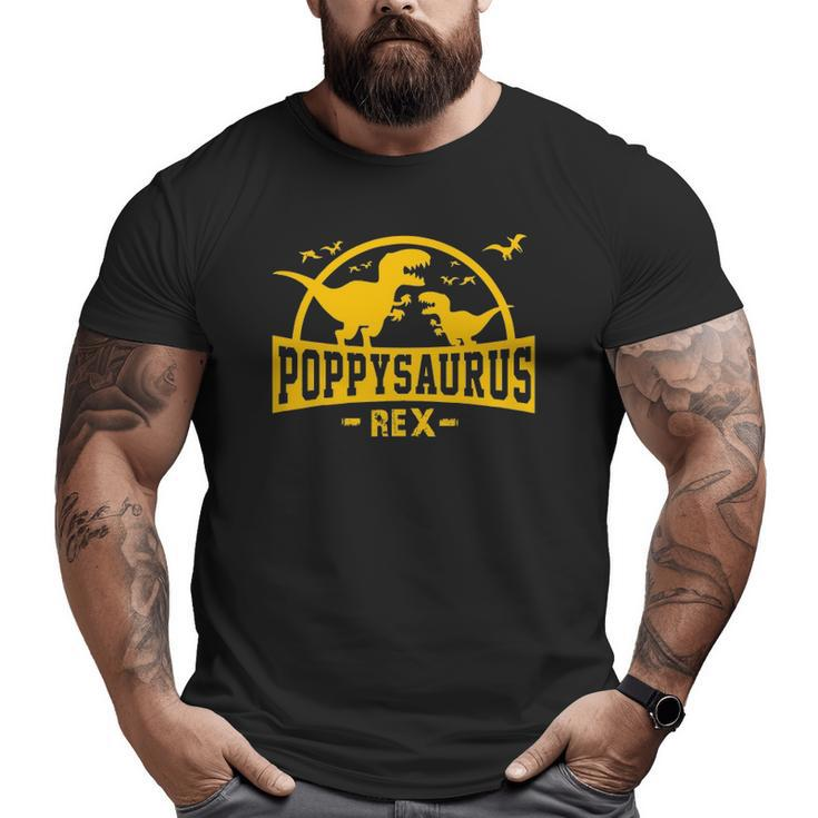 Poppysaurusrex Dinosaur Dada Papa Men Boy Family Matching Big and Tall Men T-shirt