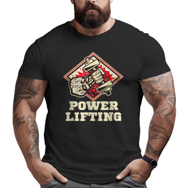Powerlifting Deadlift Workout Gym Bodybuilding Big and Tall Men T-shirt