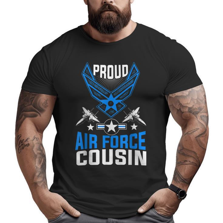 Proud Air Force Cousin Veteran Pride  Big and Tall Men T-shirt