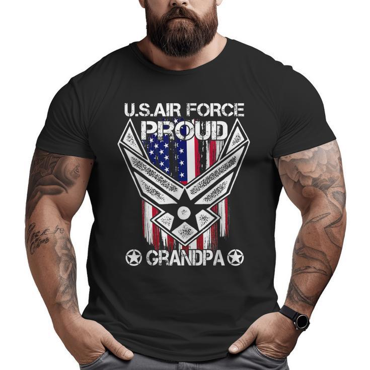 Proud Air Force Grandpa Veteran Pride Big and Tall Men T-shirt