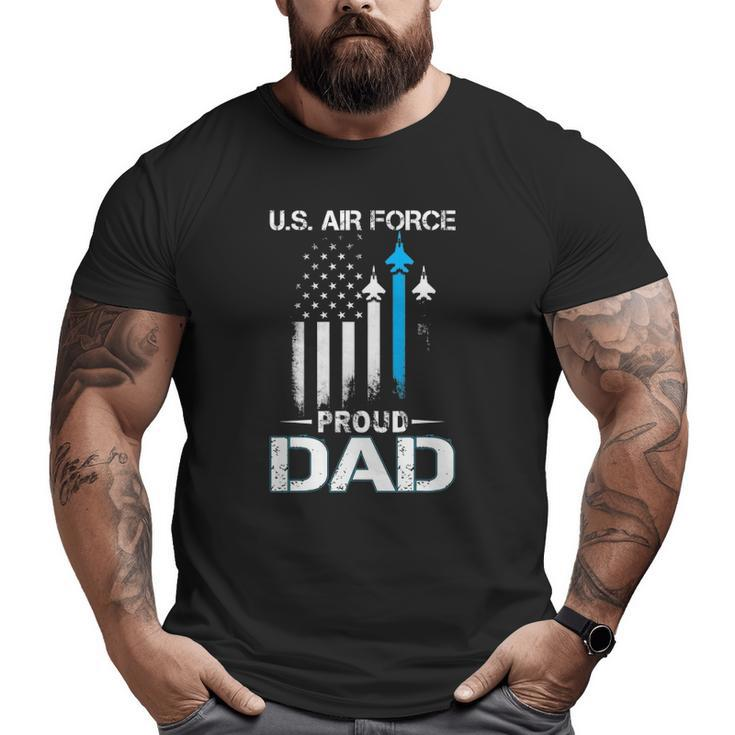 Proud Dad US Air Force Stars Air Force Family Party Big and Tall Men T-shirt