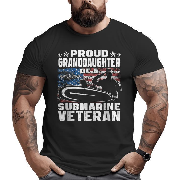 Proud Granddaughter Of Us Submarine Veteran Military Family Big and Tall Men T-shirt