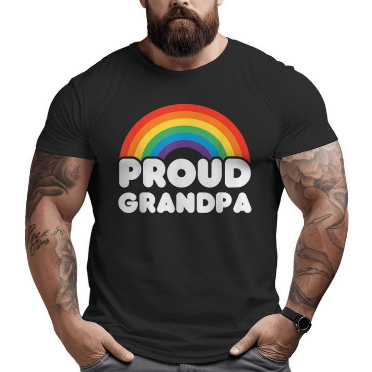 Proud Grandpa Lgbt Flag Gay Pride Lgbtq Big and Tall Men T-shirt