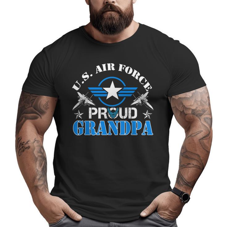 Proud Grandpa Us Air Force Usaf Veteran  Big and Tall Men T-shirt