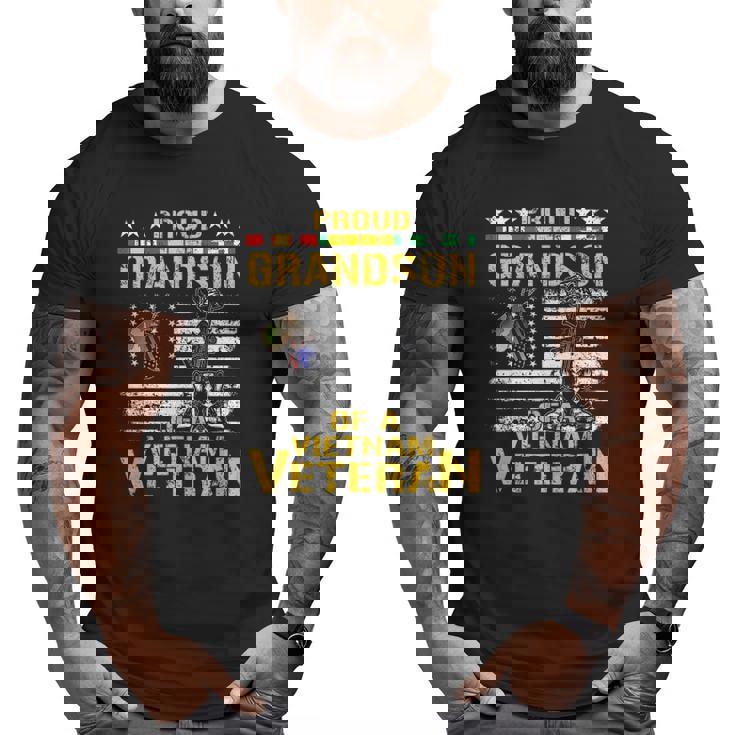 Proud Grandson Of A Vietnam Veteran Vietnam War Vet Big and Tall Men T-shirt