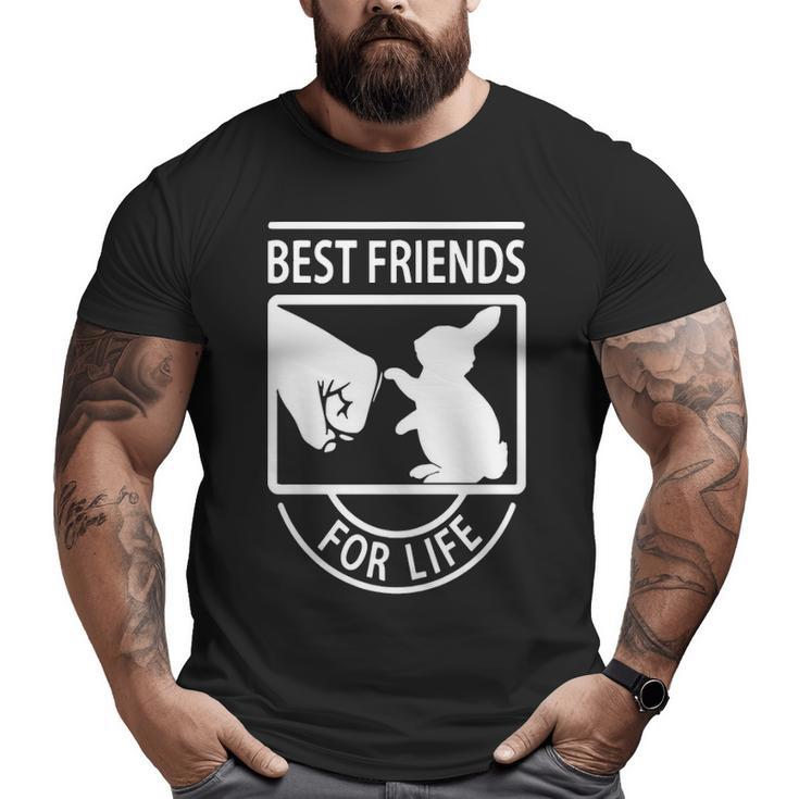 Rabbit Best Friends For Life S Big and Tall Men T-shirt