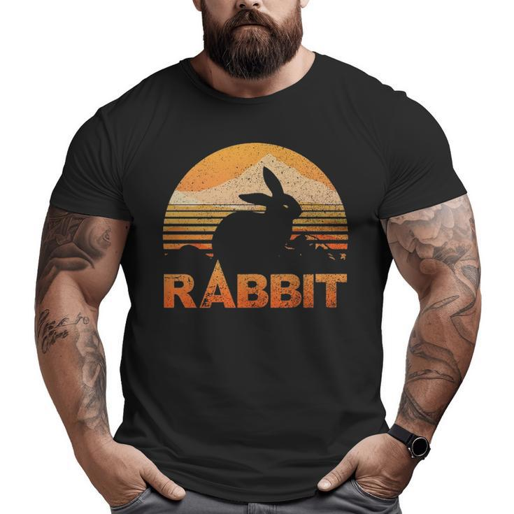 Rabbit Lover Vintage Retro Big and Tall Men T-shirt