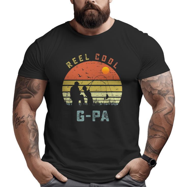Reel Cool G-Pa Fishing Grandpa Father's Day Fisherman Big and Tall Men T-shirt
