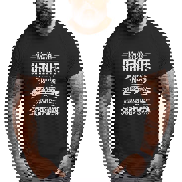 Retired Paramedic Dad And Grandpa Big and Tall Men T-shirt