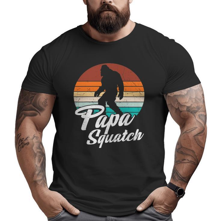 Retro Papa Squatch Yeti Vintage Big and Tall Men T-shirt