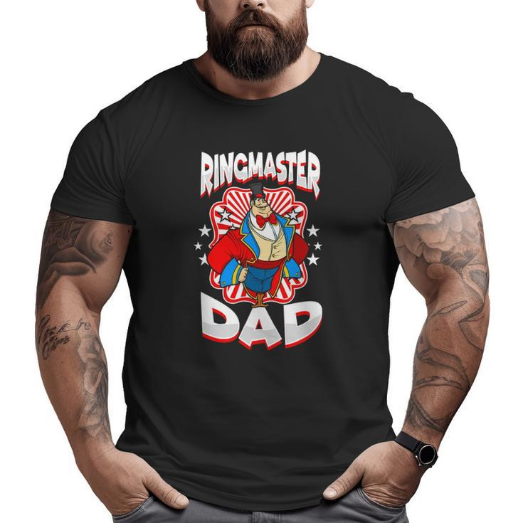 Ringmaster Dad Clown Circus Carnival Costume Big and Tall Men T-shirt