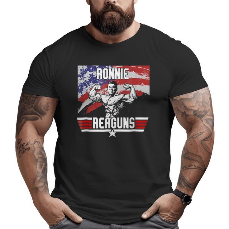 Ronnie Reaguns Patriot American Flag Big and Tall Men T-shirt