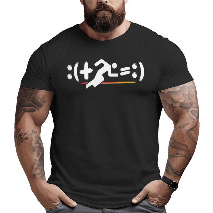 Running Math Equation With Math Symbols For Runners Big and Tall Men T-shirt