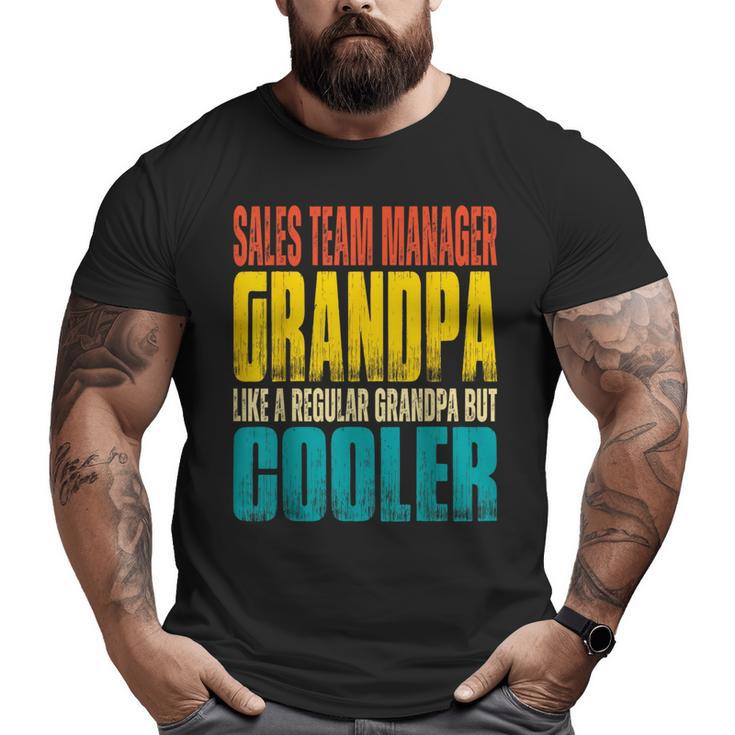 Sales Team Manager Grandpa Like A Grandpa But Cooler Big and Tall Men T-shirt