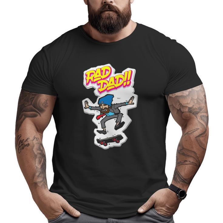 Skateboard Skatergift Tee Ollie Dad Fathers Big and Tall Men T-shirt