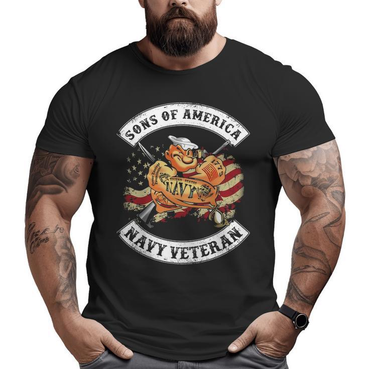 Son Of America Navy Veteran Big and Tall Men T-shirt