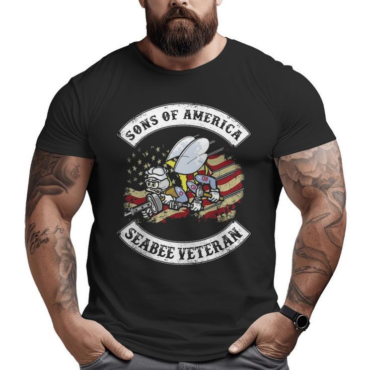 Son Of America Seabee Veteran Big and Tall Men T-shirt