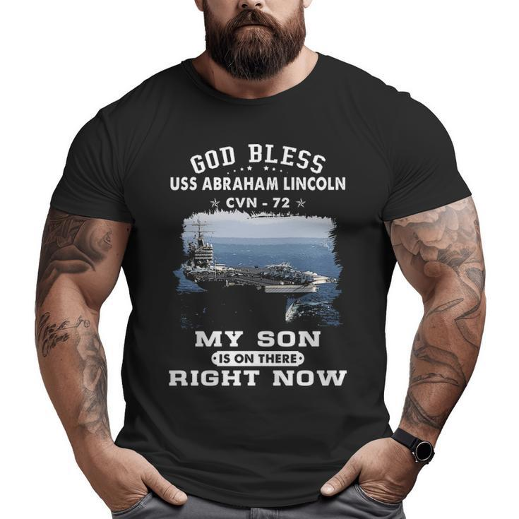 My Son Is Uss Abraham Lincoln Cvn Big and Tall Men T-shirt