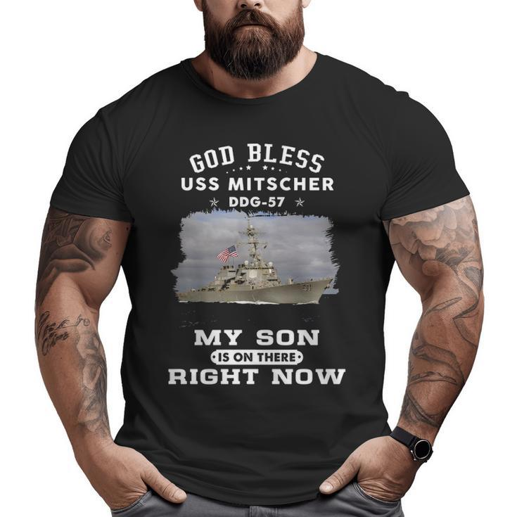 My Son Is Uss Mitscher Ddg Big and Tall Men T-shirt