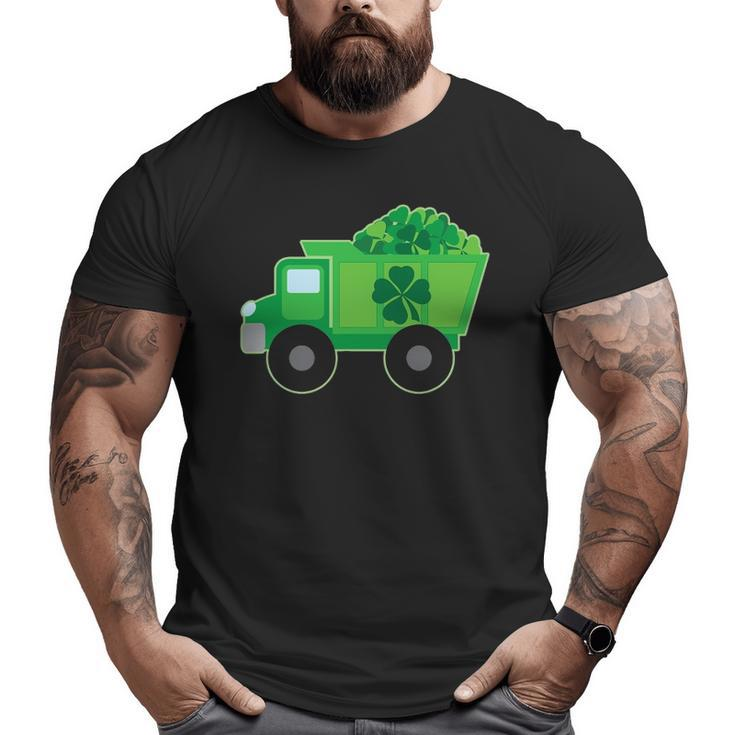 St Patrick's Day Irish Dump Truck Driver Boys Holiday Big and Tall Men T-shirt
