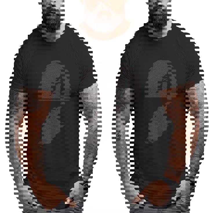 Super Dad Shadow Big and Tall Men T-shirt