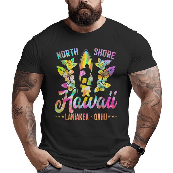 Surfer Tie Dye Hawaii North Shore Oahu Hawaiian Big and Tall Men T-shirt