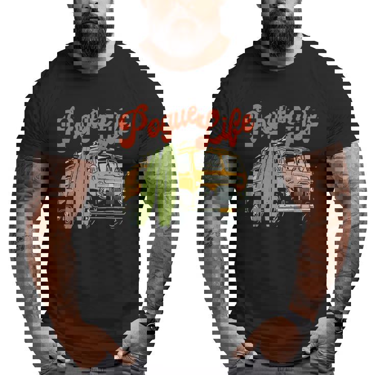 Surfer Van Pogue Life Outer Banks Vintage Beach Surfer Big and Tall Men T-shirt