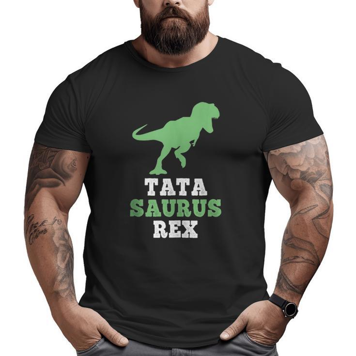 Tata-Saurus Rex Dinosaur Tatasaurus Father's Day Tank Top Big and Tall Men T-shirt