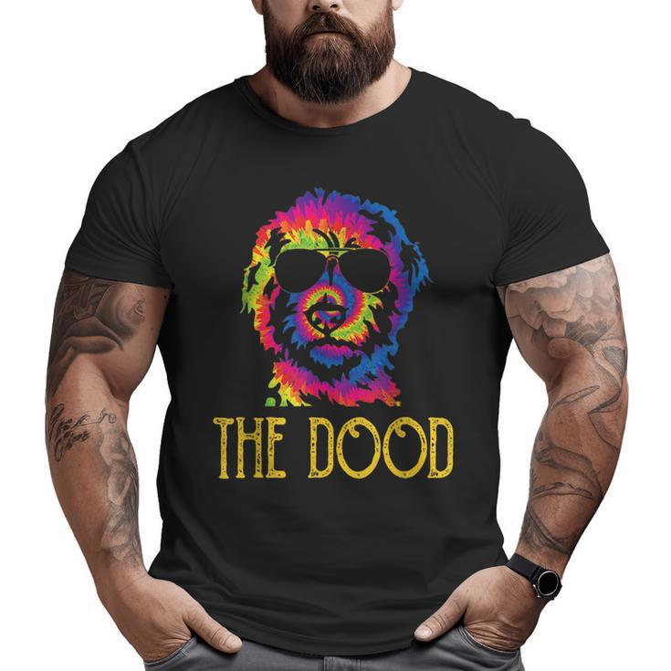 Tie Dye Best Doodle Dad Ever Goldendoodle Dog Dad Big and Tall Men T-shirt