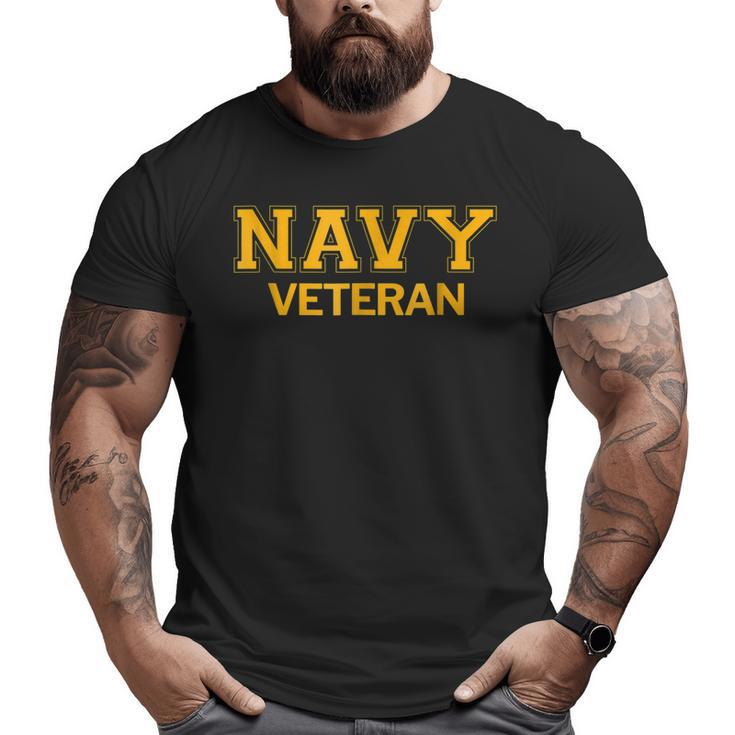 United States Navy Veteran Big and Tall Men T-shirt