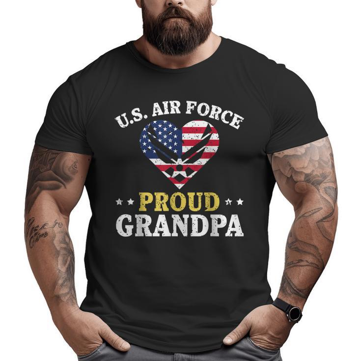 Us Air Force Proud Grandpa Airman Grandpa T  Big and Tall Men T-shirt