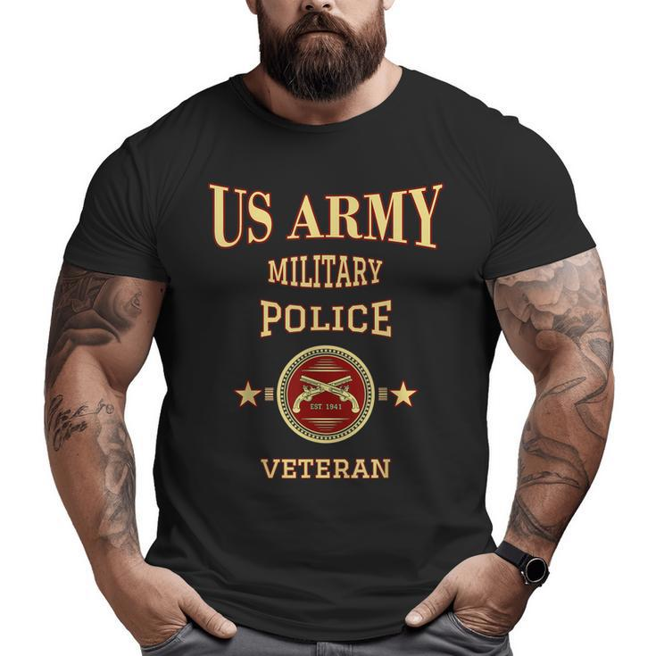 Us Army Military Police Veteran Law Enforcement Officer  Big and Tall Men T-shirt