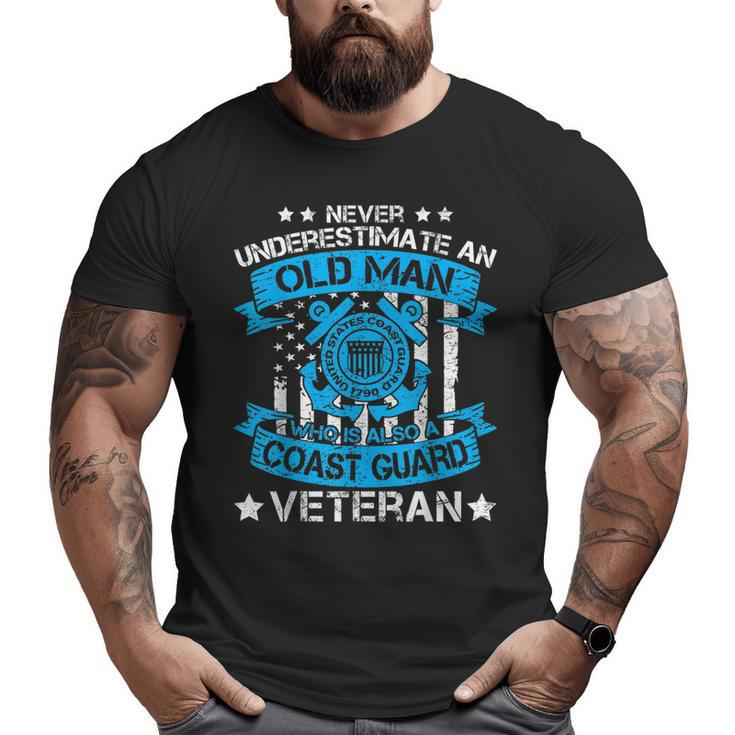 Us Coast Guard Veteran Day Uscg  Veteran  Big and Tall Men T-shirt