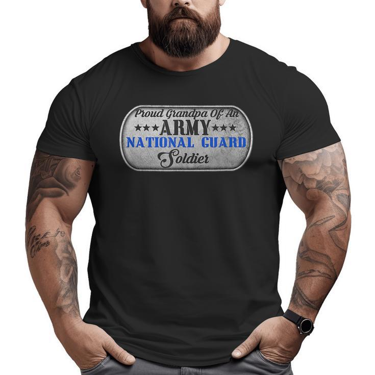 Usa Proud Army National Guard Grandpa Soldier Big and Tall Men T-shirt