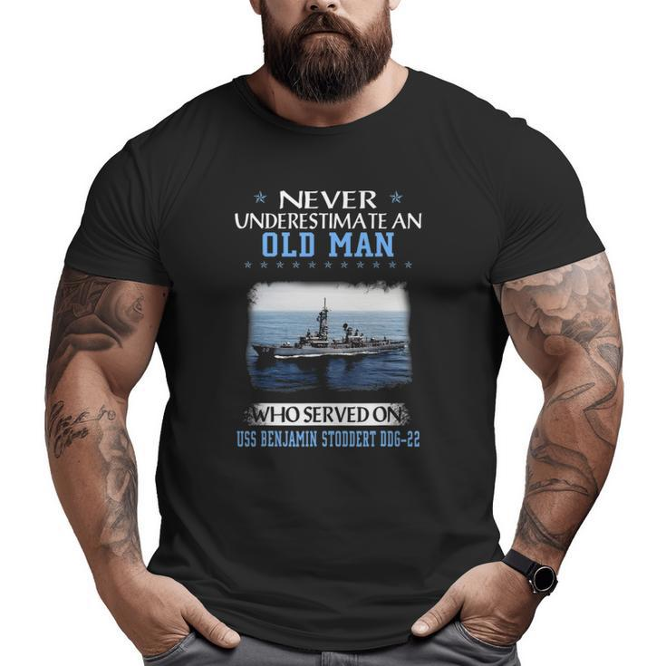 Uss Benjamin Stoddert Ddg 22 Veterans Day Father Day Big and Tall Men T-shirt