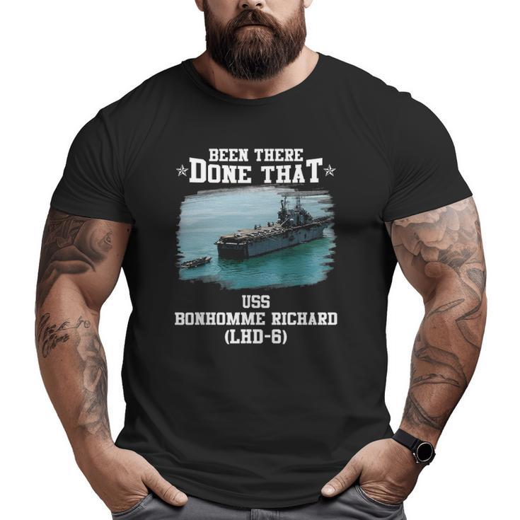 Uss Bonhomme Richard Lhd-6 Veterans Day Father's Day Big and Tall Men T-shirt