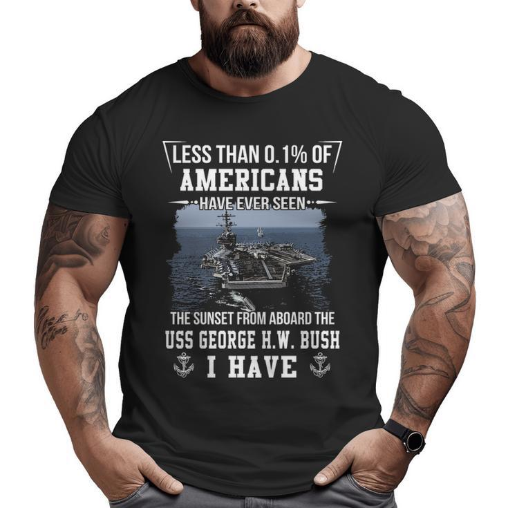 Uss Harry S Truman Cvn 75 Sunset Big and Tall Men T-shirt