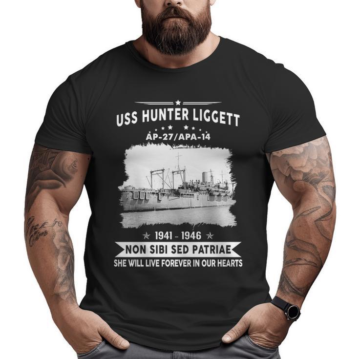 Uss Hunter Liggett Apa Big and Tall Men T-shirt