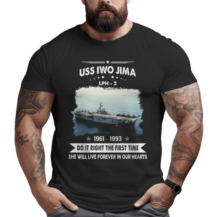 Uss Iwo Jima Lph Big and Tall Men T-shirt