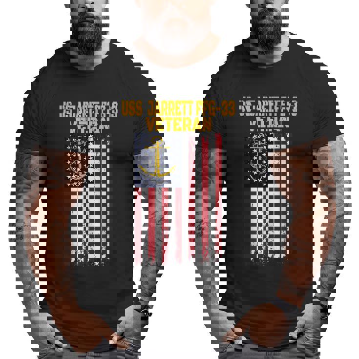 Uss Jarrett Ffg-33 Frigate Veterans Day Father's Day Big and Tall Men T-shirt