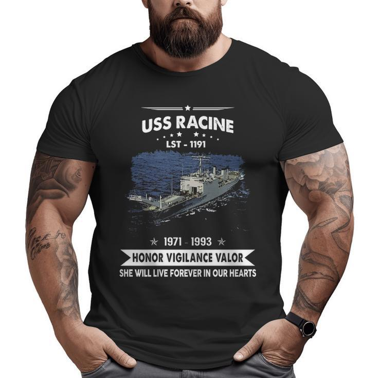 Uss Racine Lst Big and Tall Men T-shirt