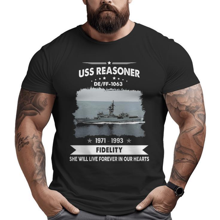 Uss Reasoner Ff 1063 De Big and Tall Men T-shirt
