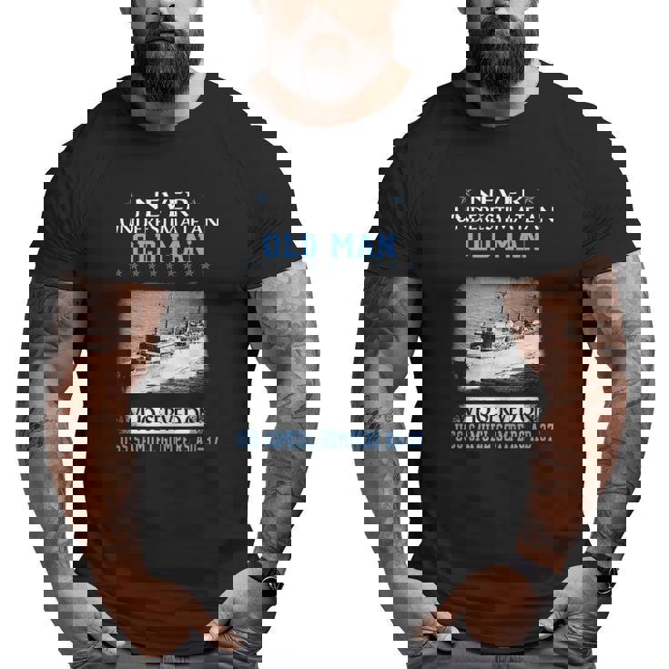 Uss Samuel Gompers Ad-37 Veterans Day Father Day Big and Tall Men T-shirt